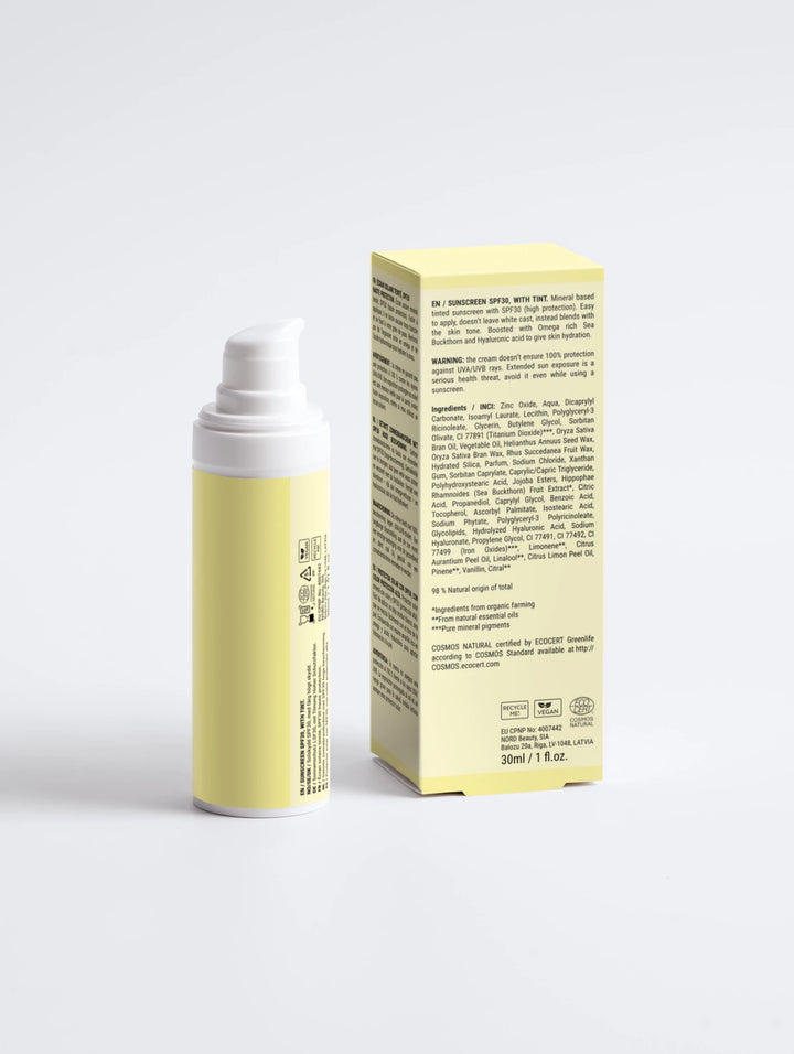 Crème Solaire SPF30 Teintée – Haute Protection & Hydratation