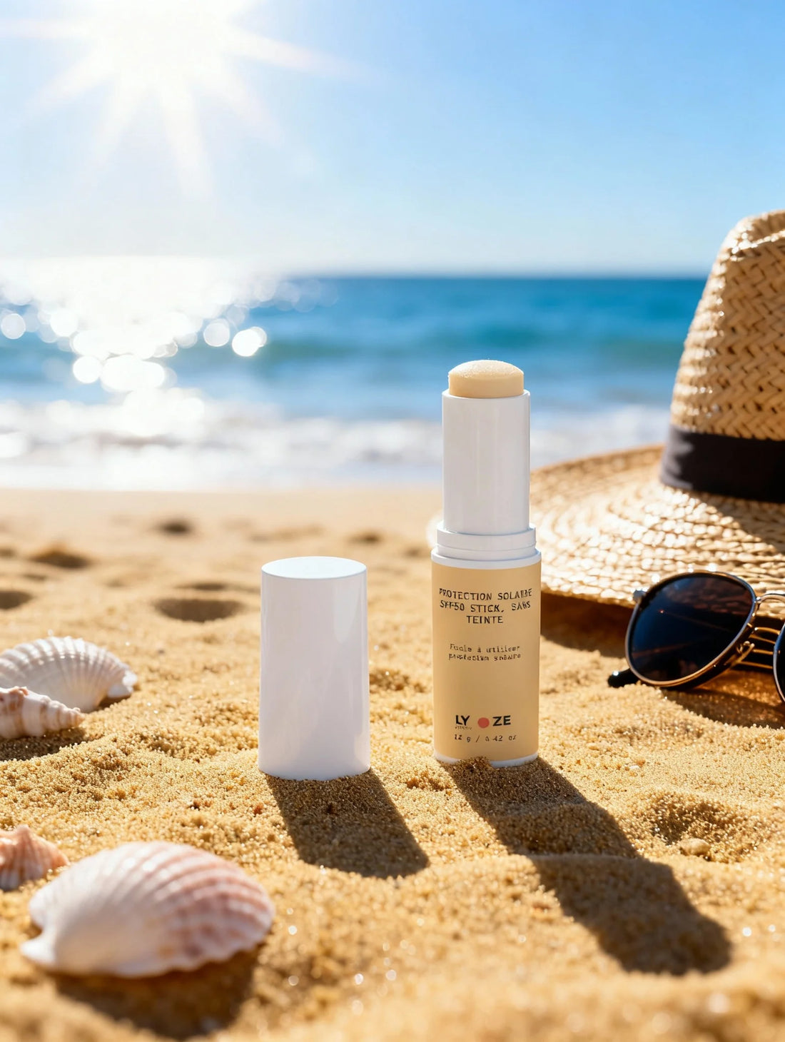 Stick Solaire Minéral SPF50 – Protection Végan Sans Teinte
